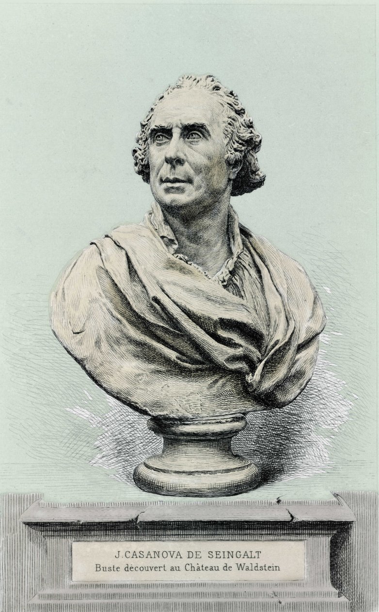 Porträt von Giovanni Giacomo Casanova (1725-1798), italienischer Abenteurer und Schriftsteller. von Unknown artist