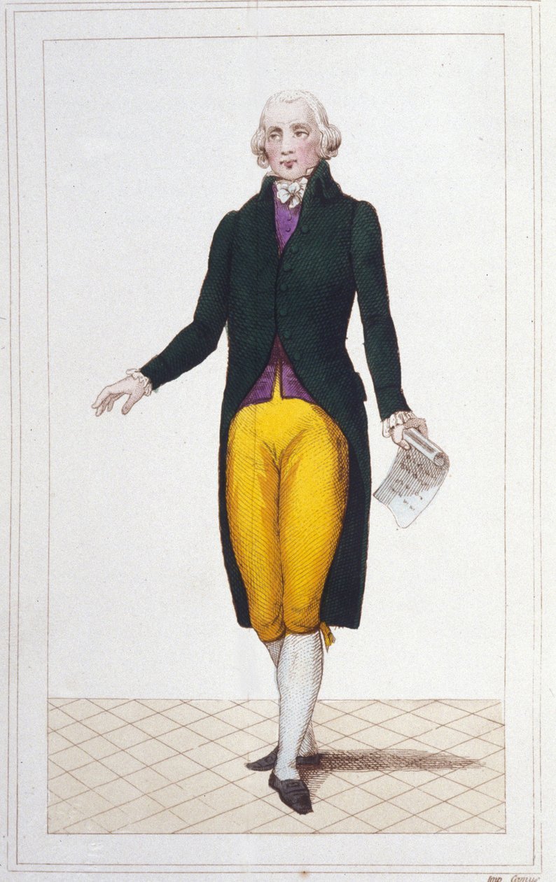 Porträt von Jean Marie Roland de La Platière, französischer Politiker (1734-1793) (Gravur 1830) von Unknown artist