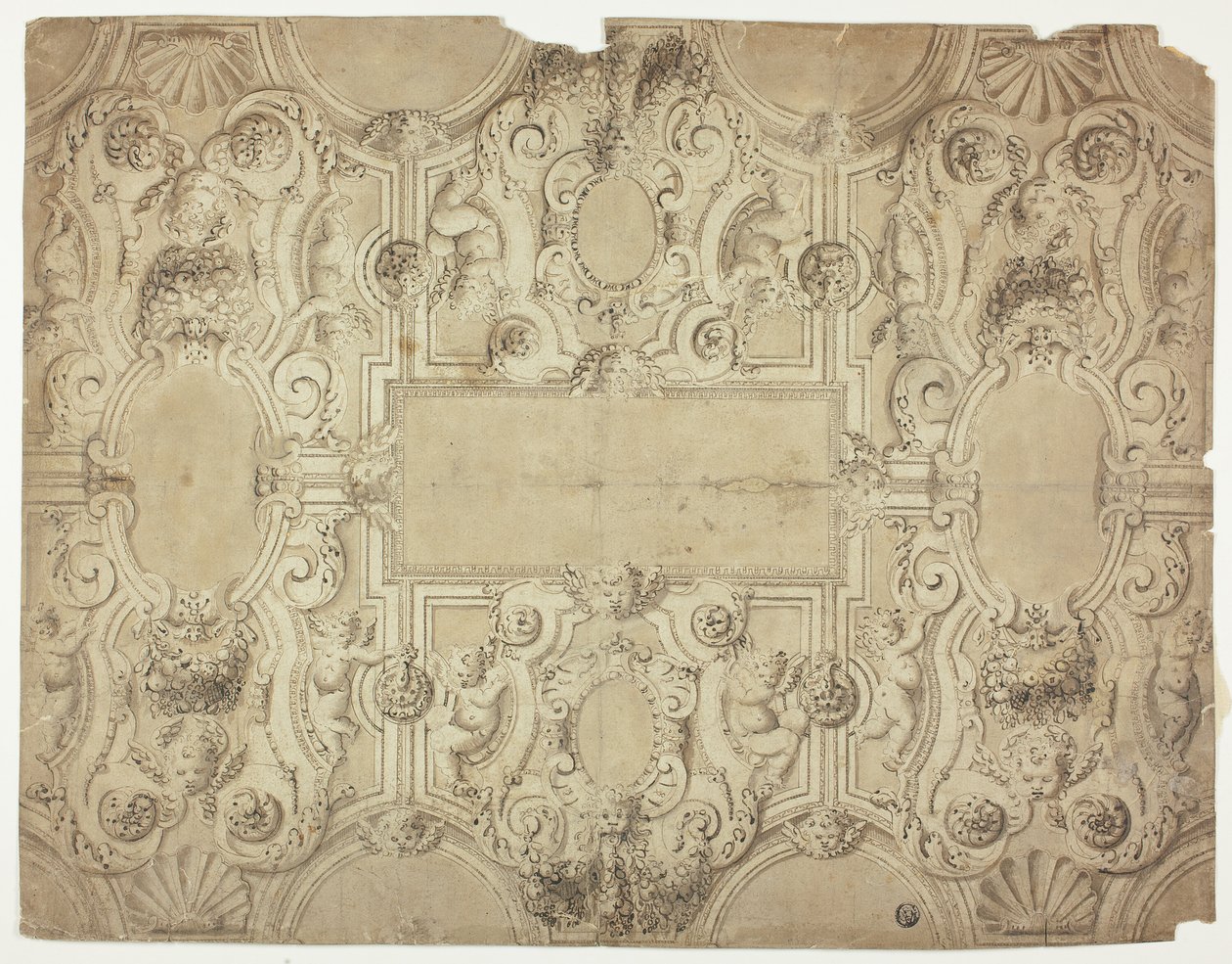Entwurf für eine Deckendekoration von Unknown Italian