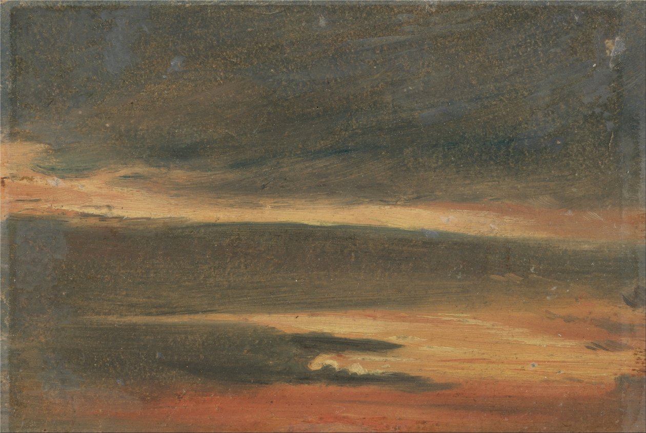 Wolken bei Sonnenuntergang von Unknown artistUnknown artist