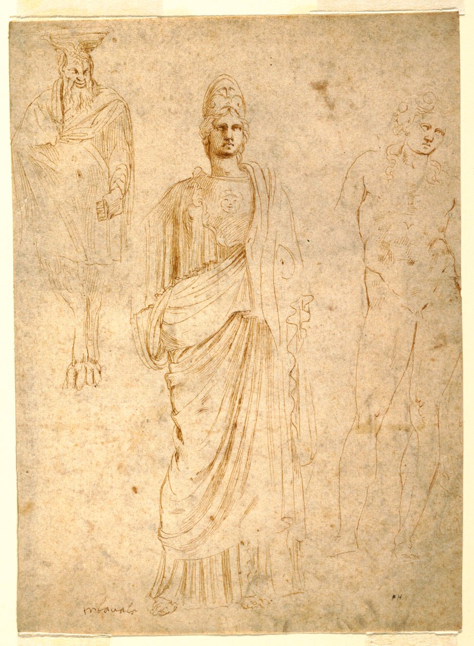 Zeichnung, Klassische Figuren, ca. 1550 von Unknown artistUnknown artist