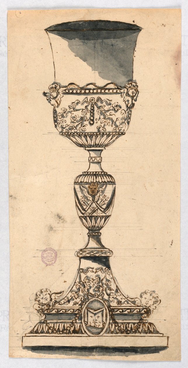 Entwurf für einen Kelch, 17.–19. Jahrhundert von Unknown artistUnknown artist