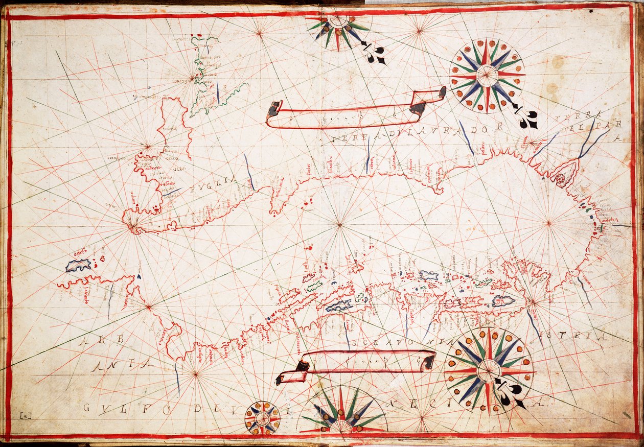 Adriatische Karte, ca. 1620 von Unknown artist