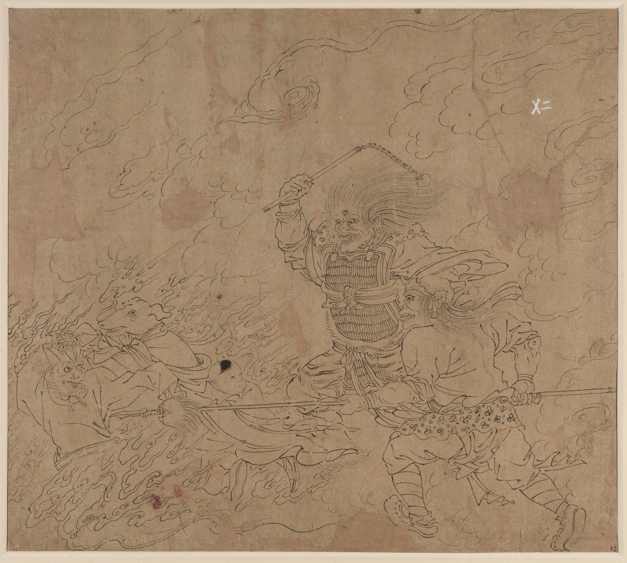 Album der daoistischen und buddhistischen Themen: Suche den Berg: Blatt 42 von Unknown artist