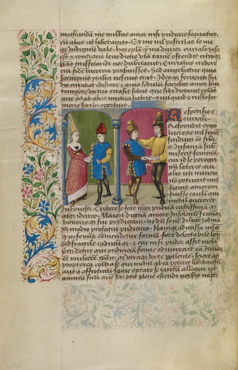 Ein Briefwechsel zwischen Euryalus und Lucretia von Unknown artist