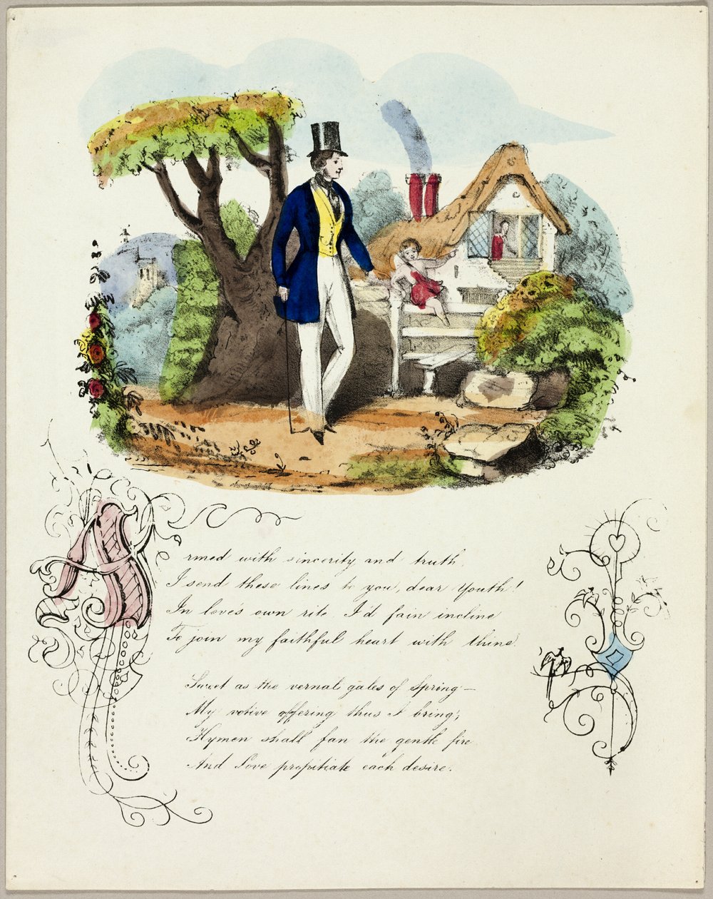 Bewaffnet mit Aufrichtigkeit und Wahrheit (Valentinsgruß) von Unknown artist