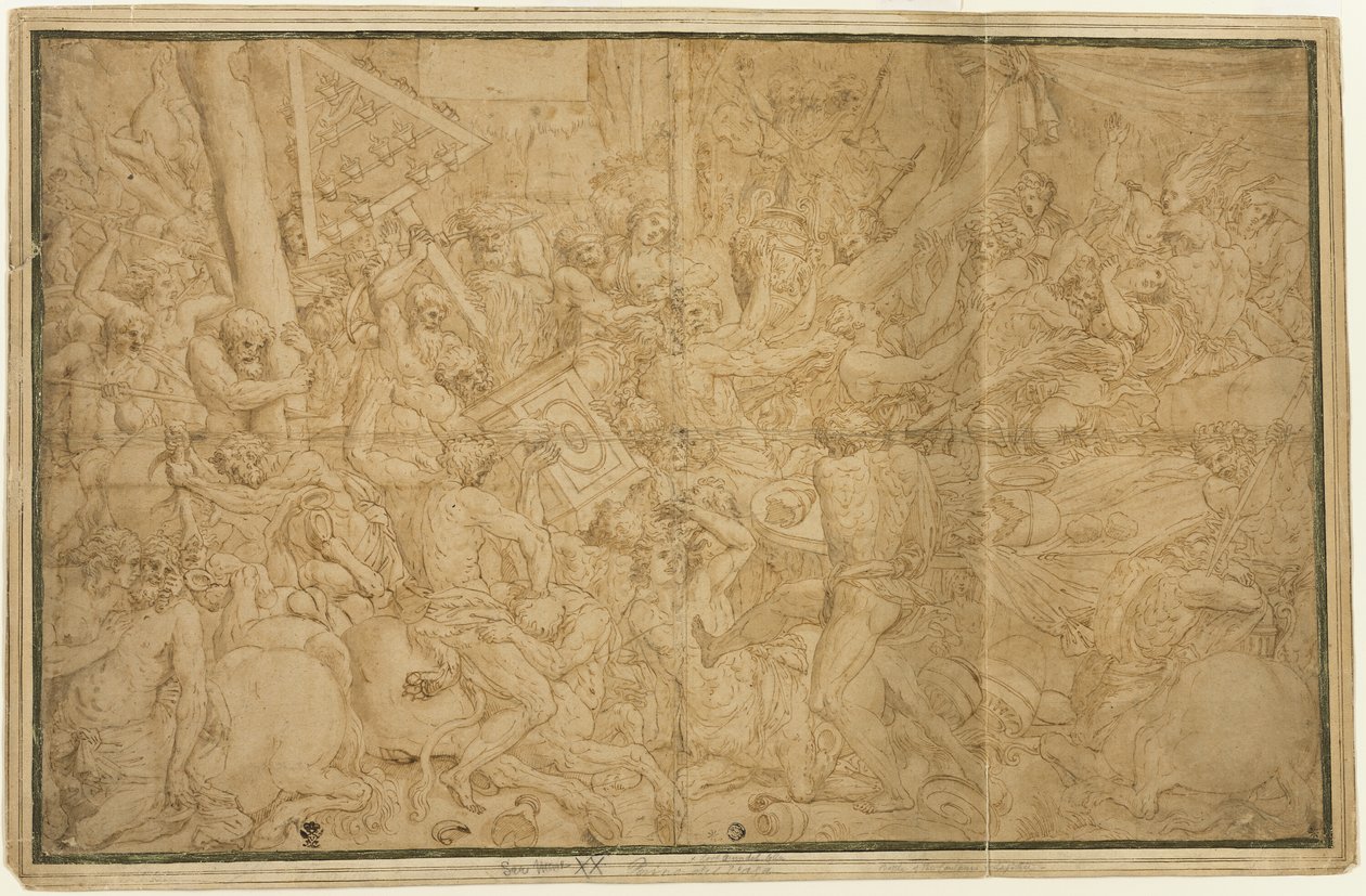 Kampf der Lapithen und Kentauren von Unknown artist