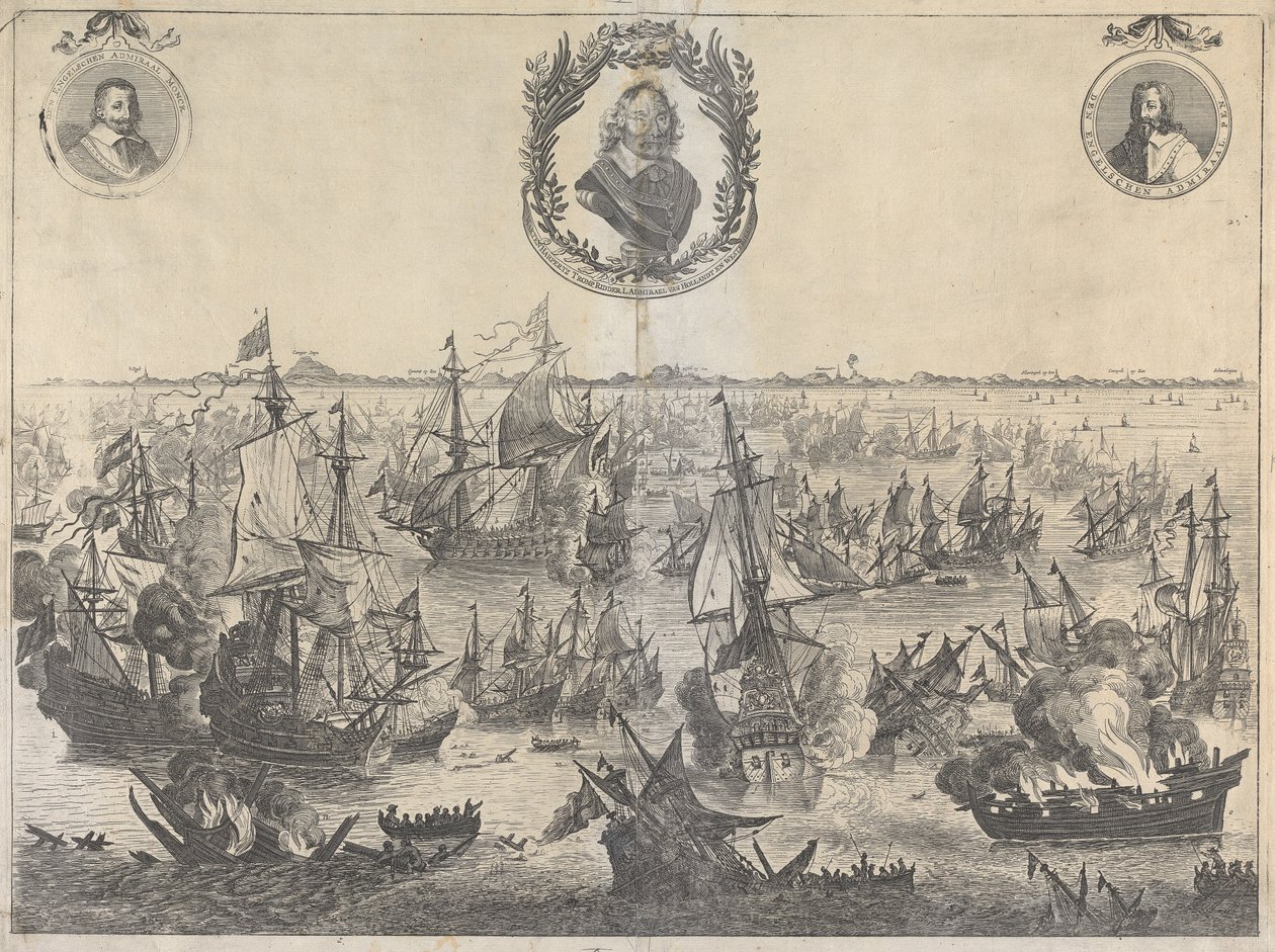 Schlacht von Scheveningen, 31. Juli 1653 von Unknown artist