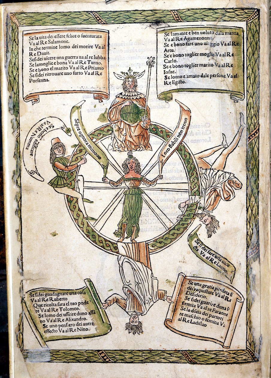 Buch des Schicksals von Lorenzo Spirito. Inkunabel von 1484. Biblioteca Marciana. Venedig von Unknown artist