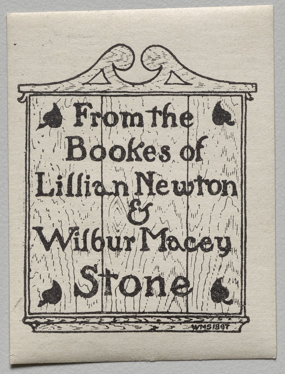 Exlibris: Lillian Newton und Wilbur Macey Stone von Unknown artist