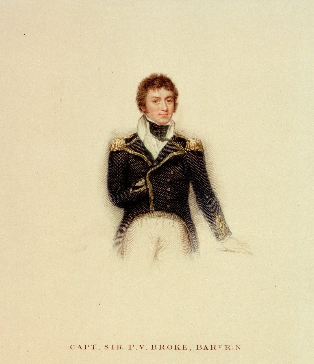 Kapitän P.V. Broke, Royal Navy, frühes 19. Jahrhundert von Unknown artist