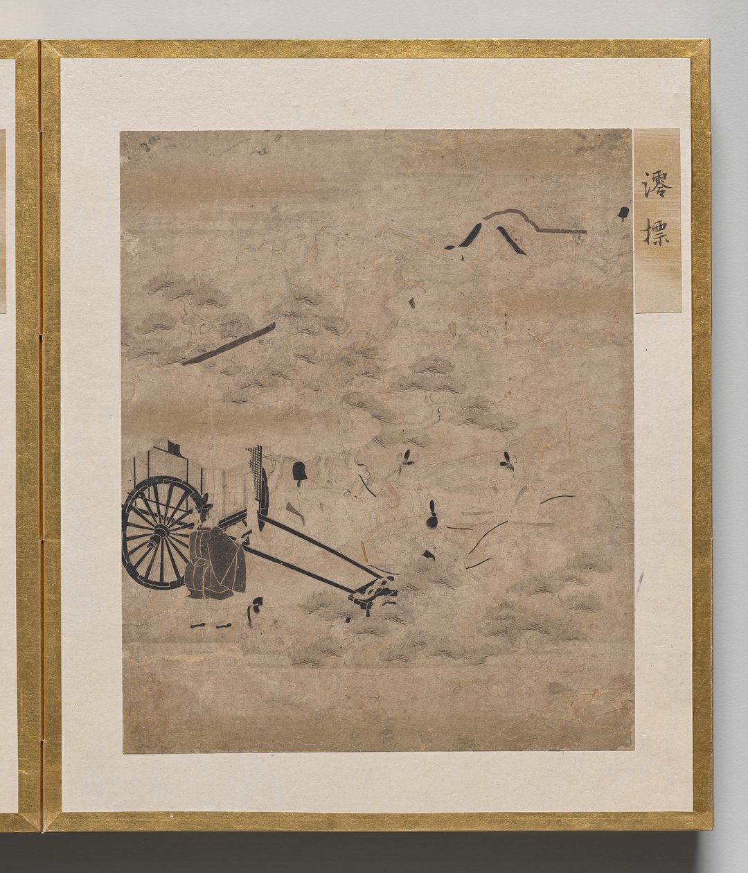 Kanalbojen aus dem Album der Illustrationen für die Geschichte von Genji von Unknown artist