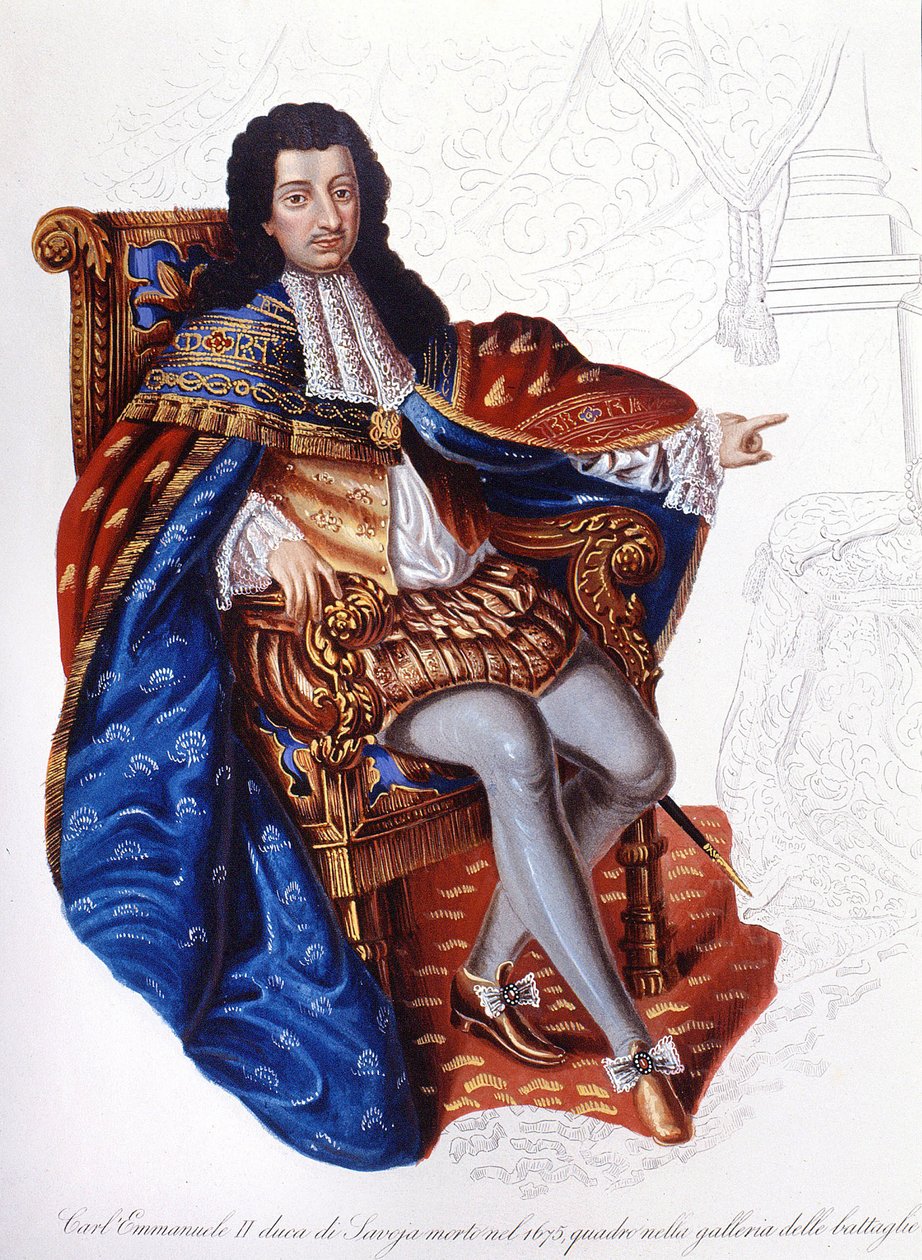 Karl Emanuel II. (1634 - 1675), Herzog von Savoyen. von Unknown artist