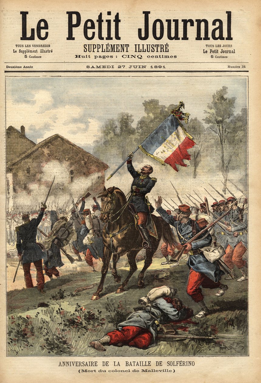 Gedenkfeier der Schlacht von Solferino, 24. Juni von Unknown artist