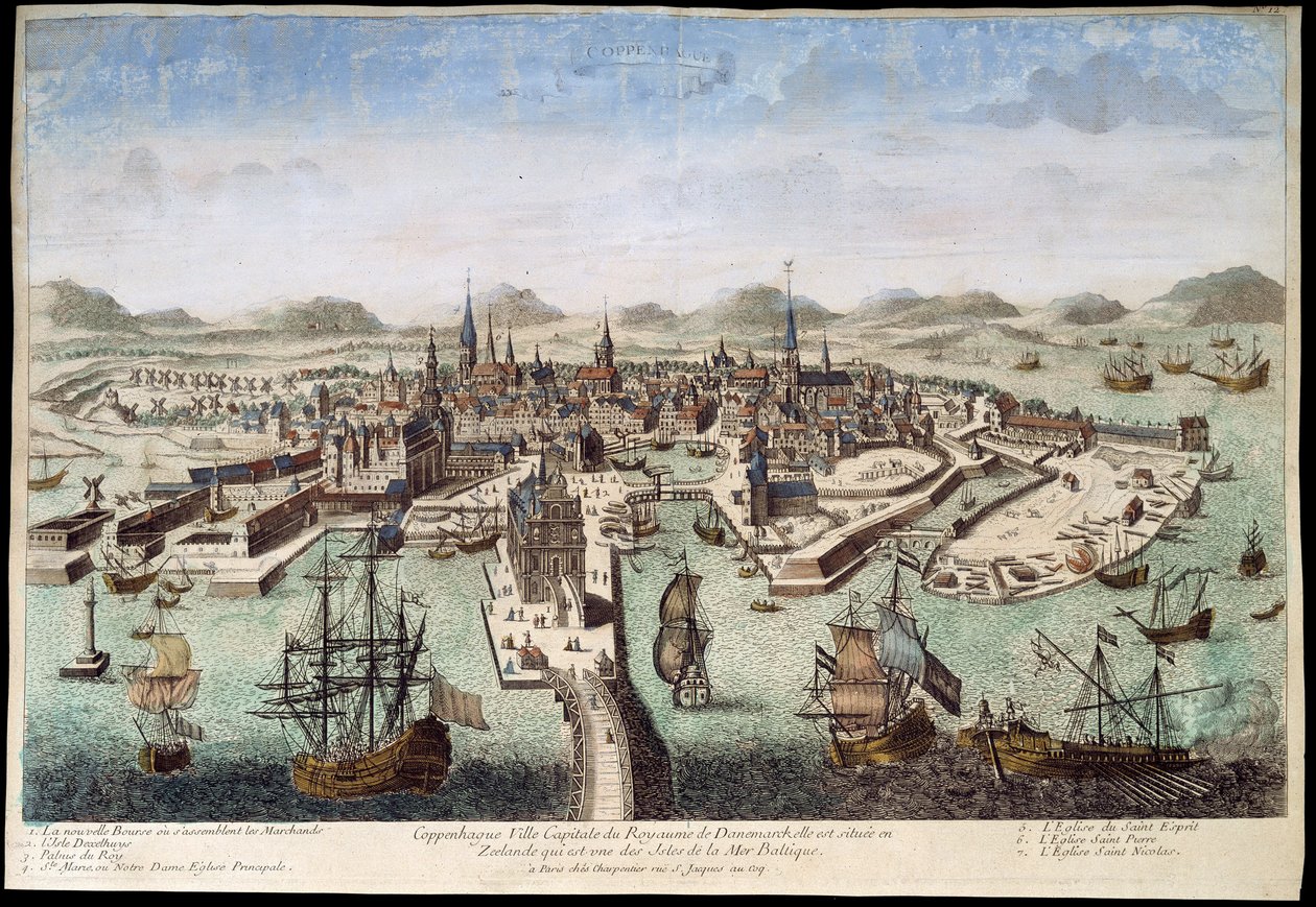 Kopenhagen, Anfang 18. Jahrhundert von Unknown artist