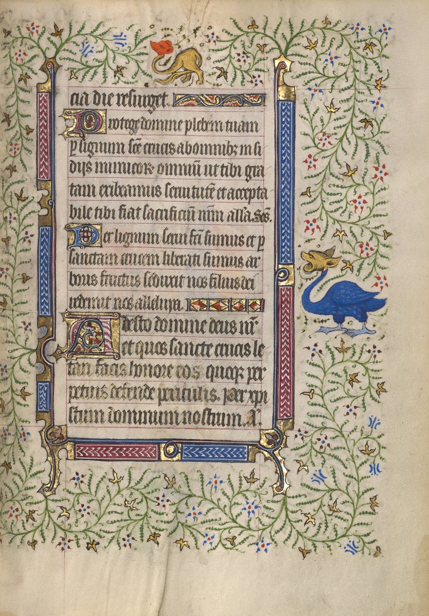 Geschmückte Textseite von Unknown artist