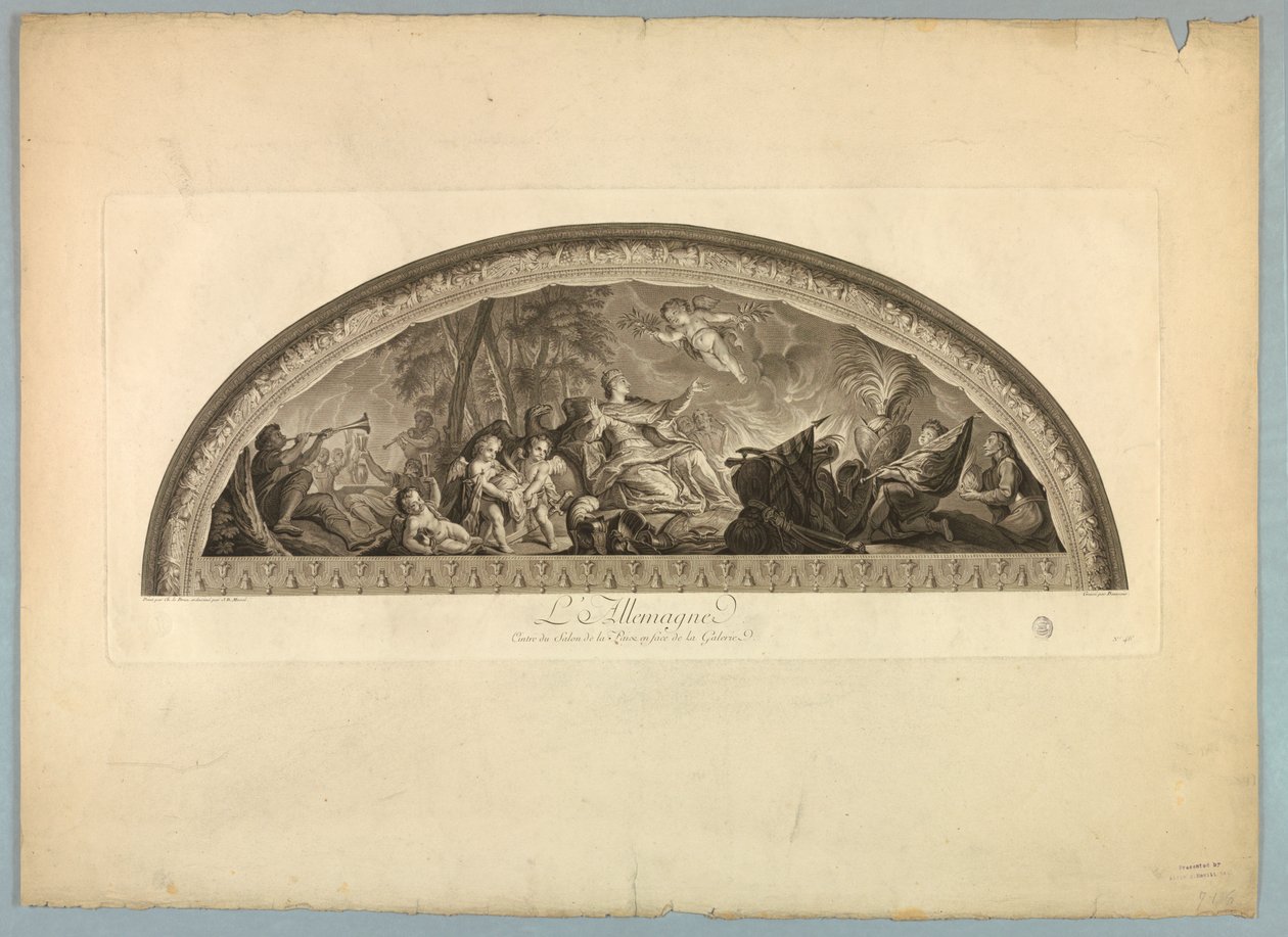 Dekorationen von Lebrun und Mignard im Schloss von Versailles von Unknown artist