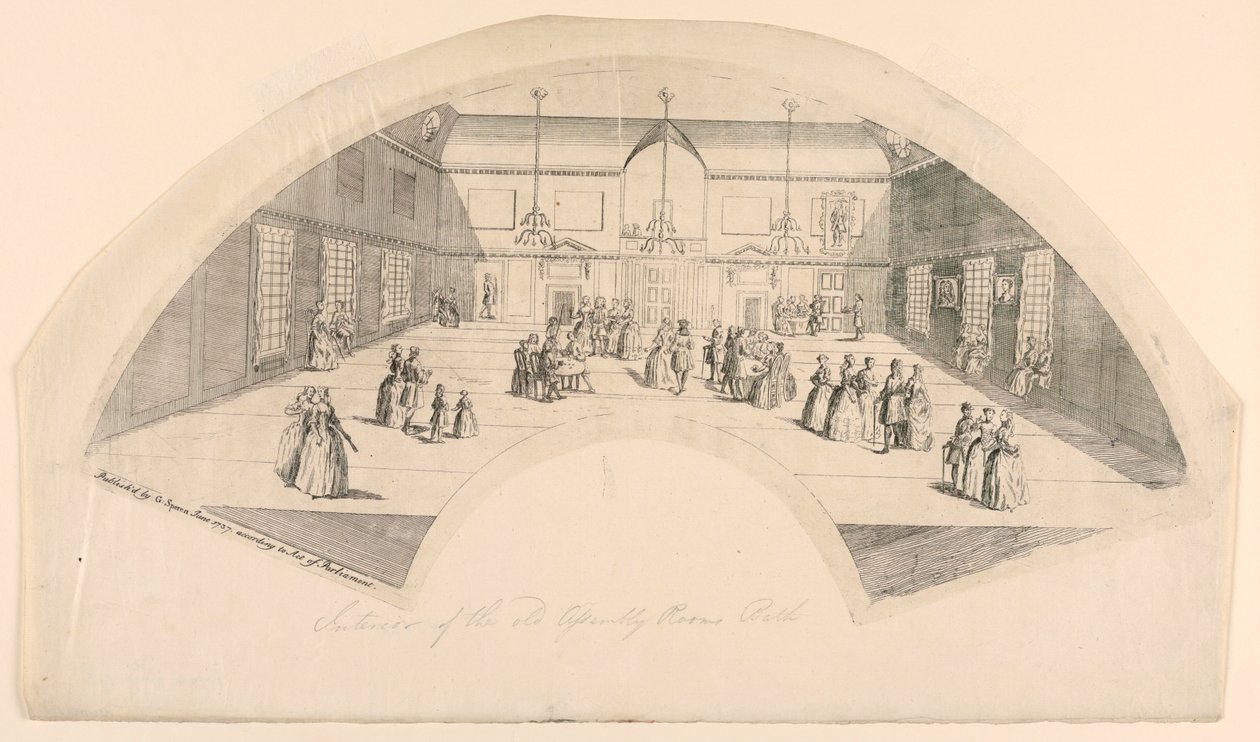Entwurf für einen Fächer, Interieur von Unknown artist