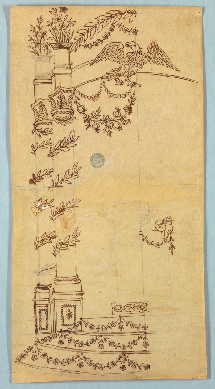 Design für eine Gartenlaube (?) von Unknown artist