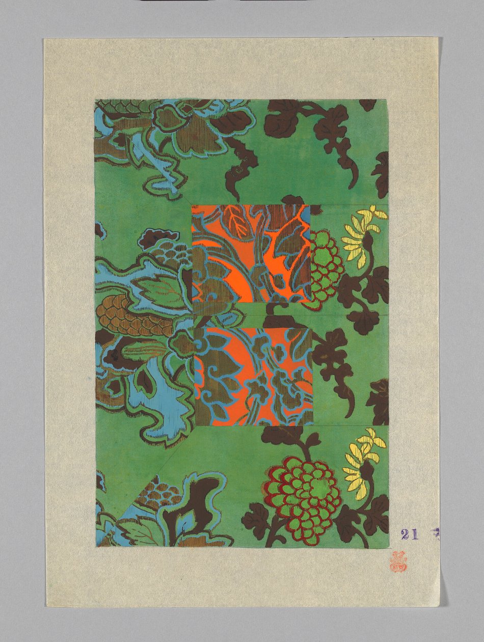Design auf Papier von Unknown artist
