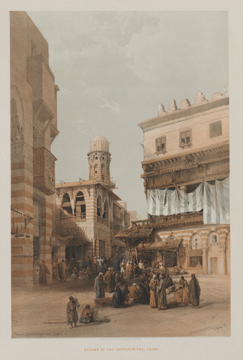 Ägypten und Nubien, Band III: Basar der Kupferschmiede, Kairo von Unknown artist