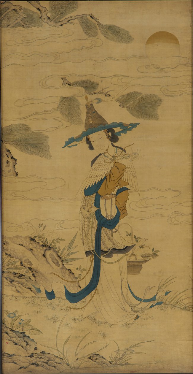 Unsterbliche Frau mit einem Korb von Unknown artist