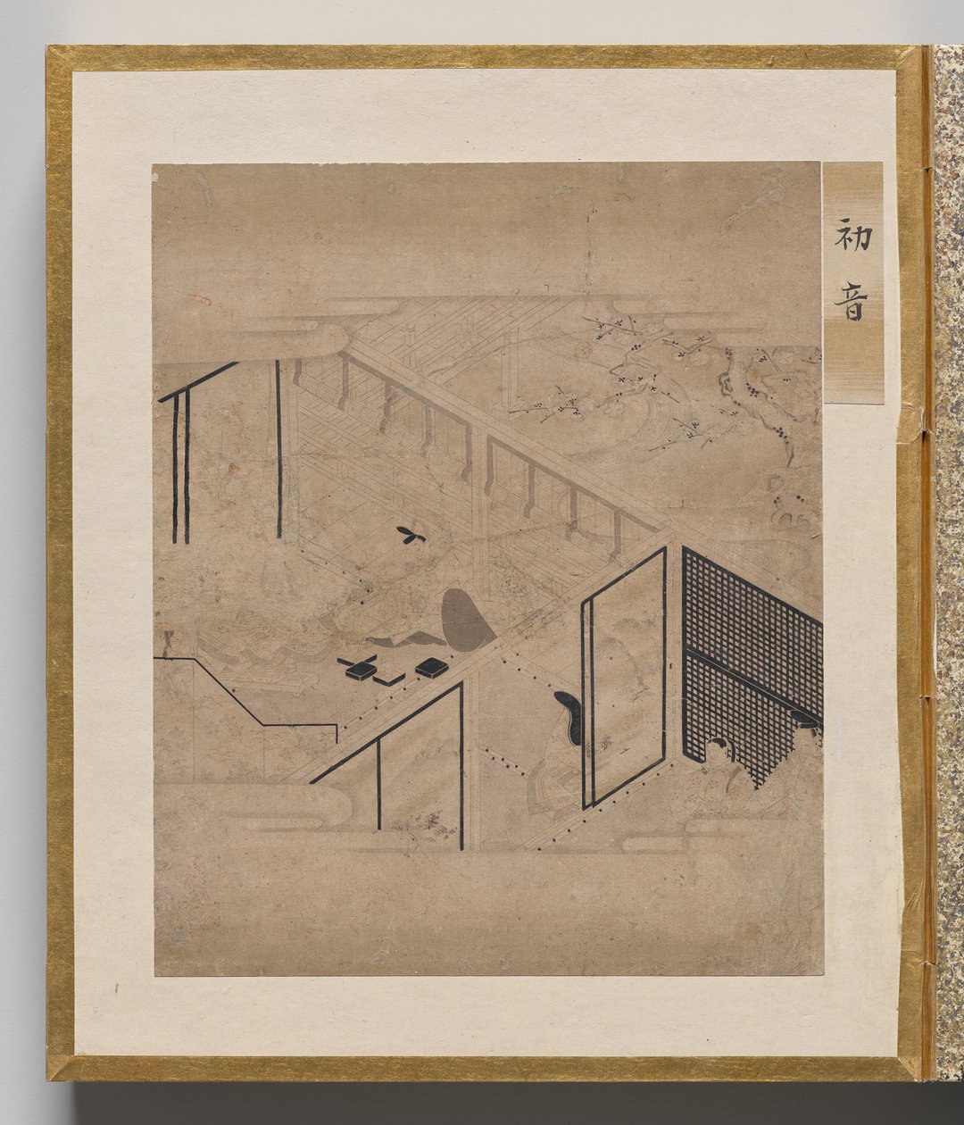 Erster Warbler aus dem Album der Illustrationen für die Geschichte von Genji von Unknown artist