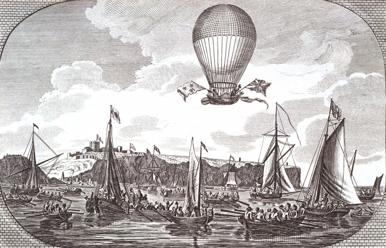 Erste Luftüberquerung des Ärmelkanals von Unknown artist