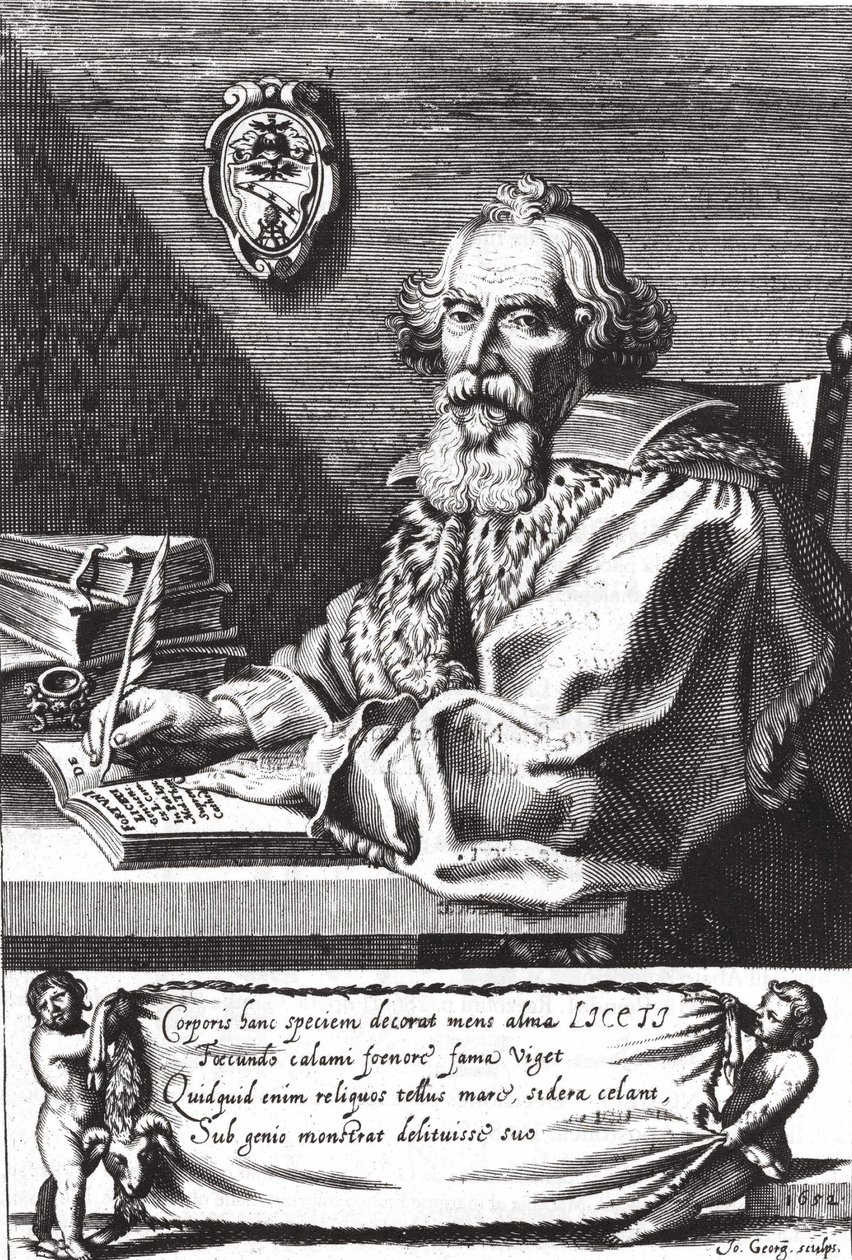 Fortunio Liceto, italienischer Arzt (1577 - 1657). von Unknown artist