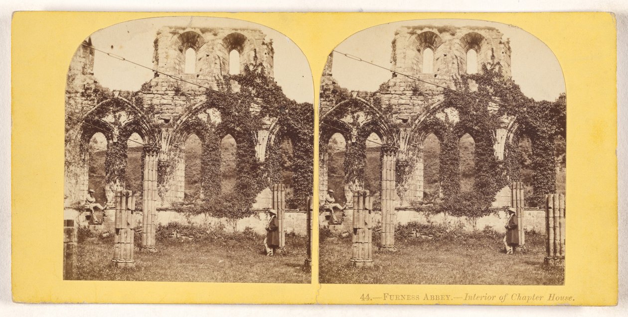 Furness Abbey - Innenraum des Kapitelsaals von Unknown artist