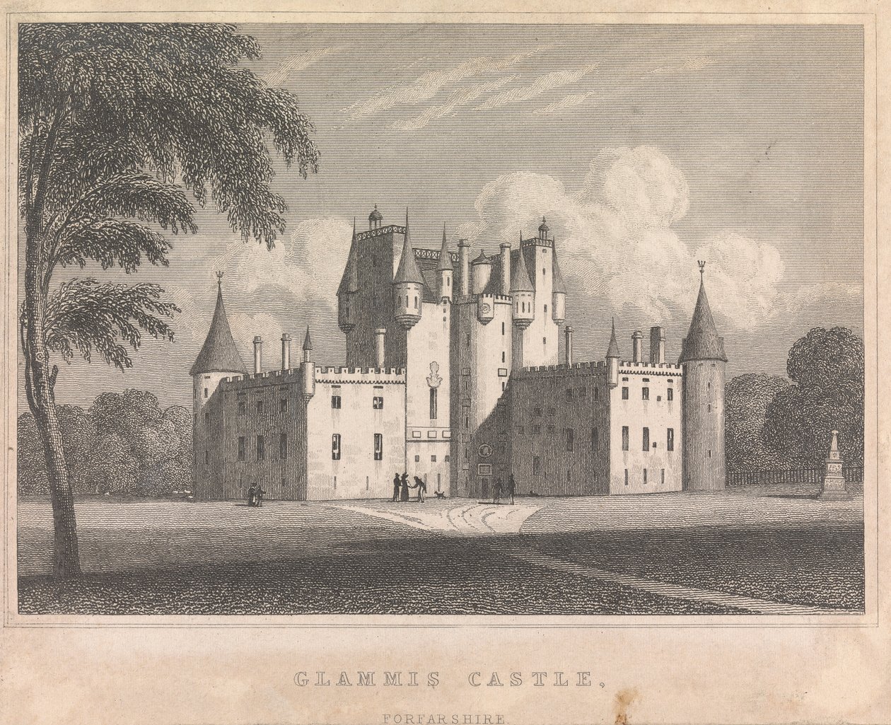Schloss Glammis, Forfarshire; Seite 9 (Band Zwei) von Unknown artist