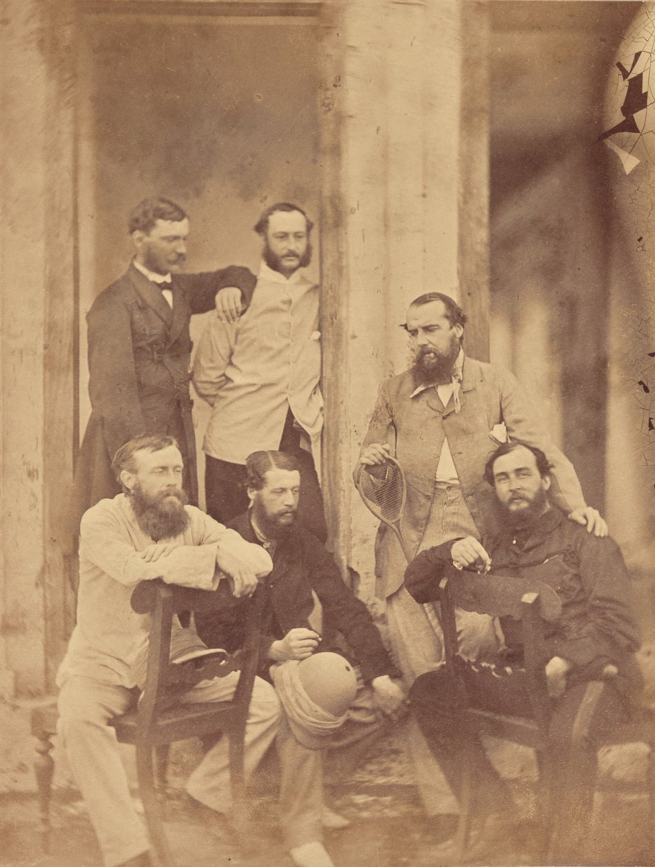 Gruppenporträt von Militärs, Indien von Unknown artist