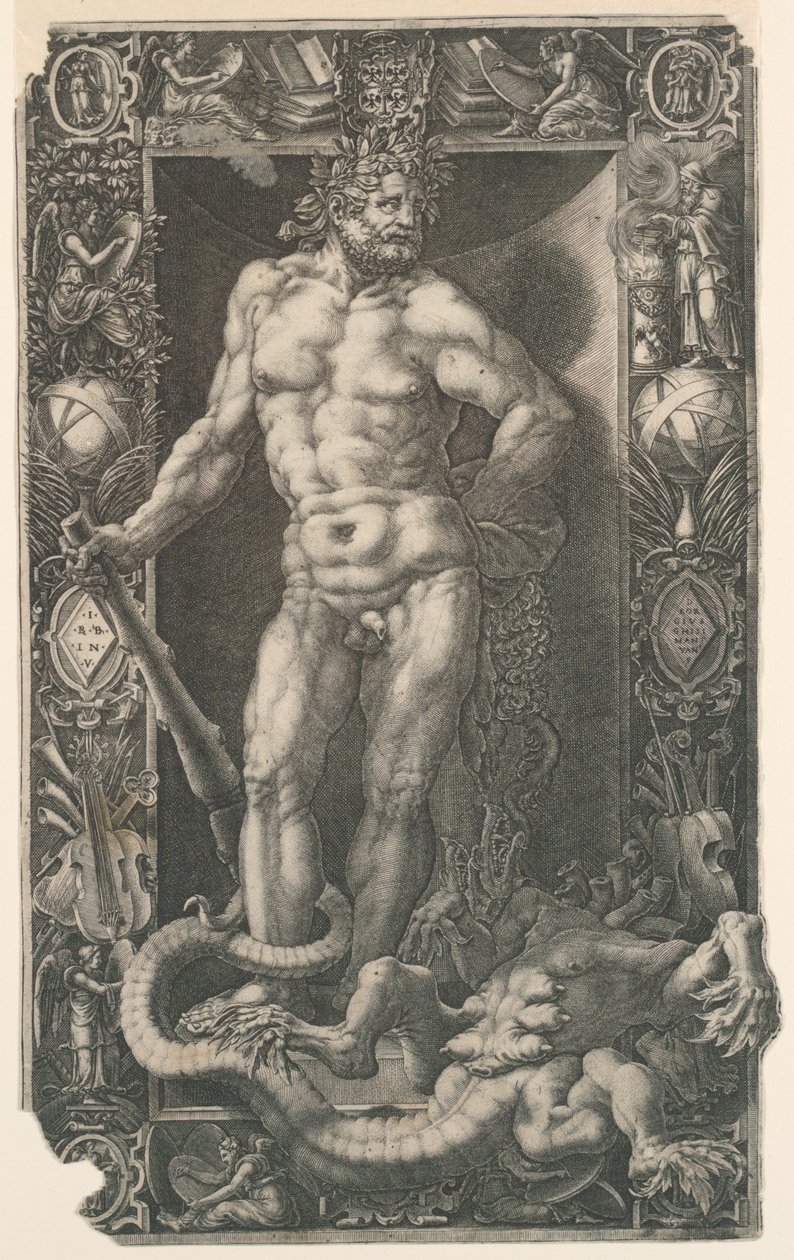 Herkules siegreich über die Hydra von Lerna von Unknown artist
