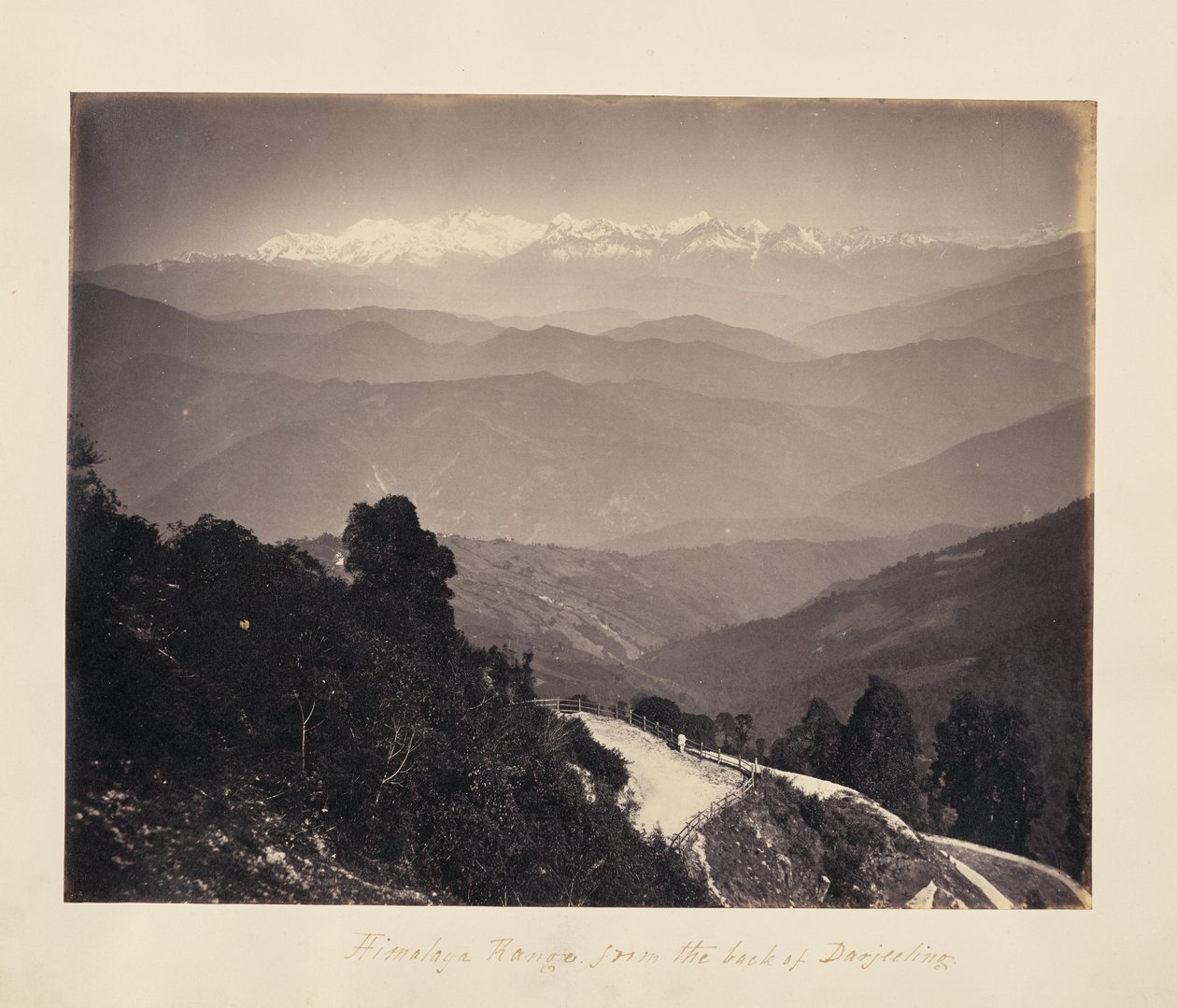 Himalaya-Gebirge von der Rückseite von Darjeeling von Unknown artist