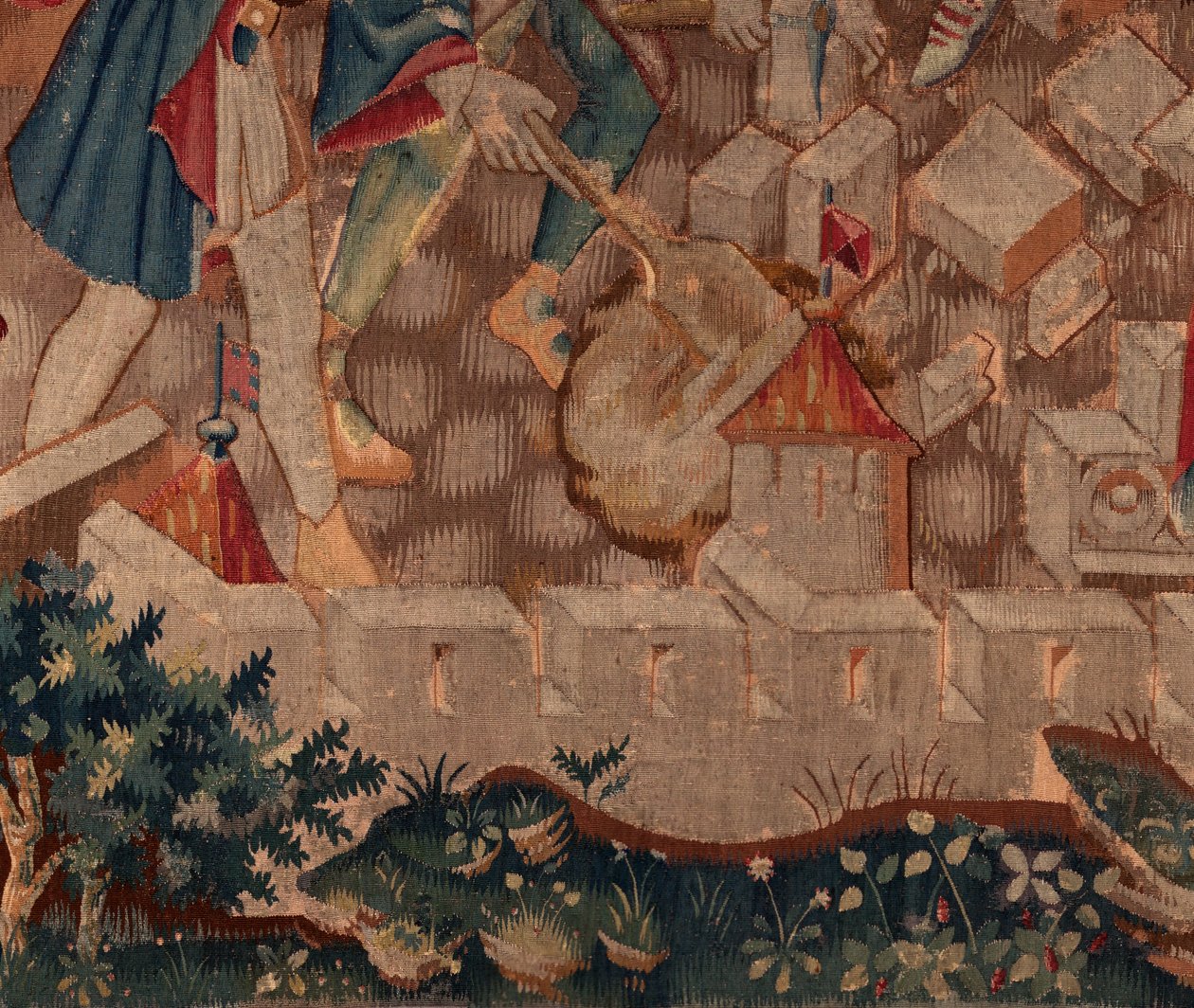 Geschichte von Saint Piat und Saint Eleuthère, Szene 5 (Detail links unten) von Unknown artist