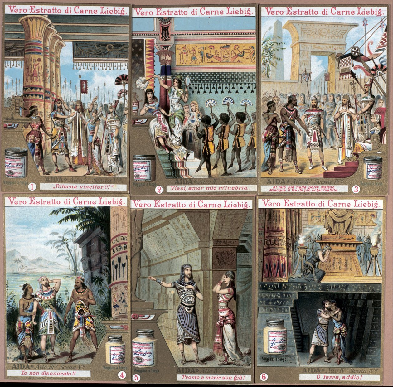 Illustration zur Oper „Aida“ von Giuseppe Verdi (1813-1901) von Unknown artist