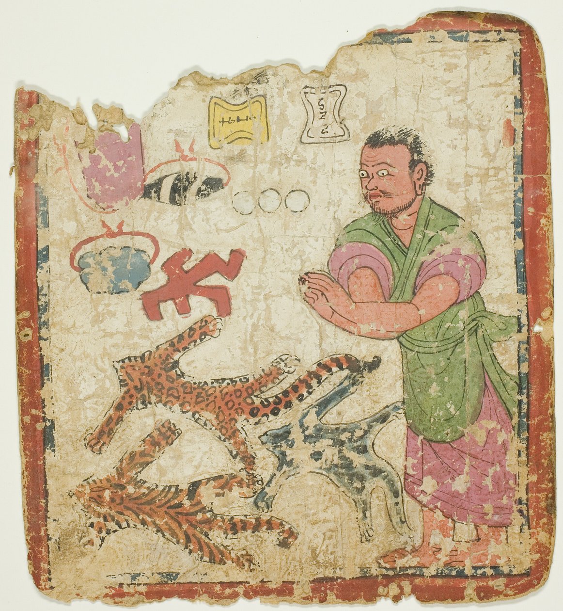 Bild aus einem Satz von Initiationskarten (Tsakali) von Unknown artist