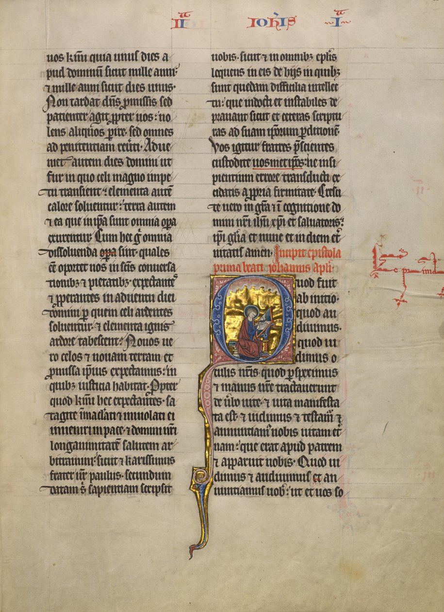 Initiale Q: Heiliger Johannes der Evangelist von Unknown artist
