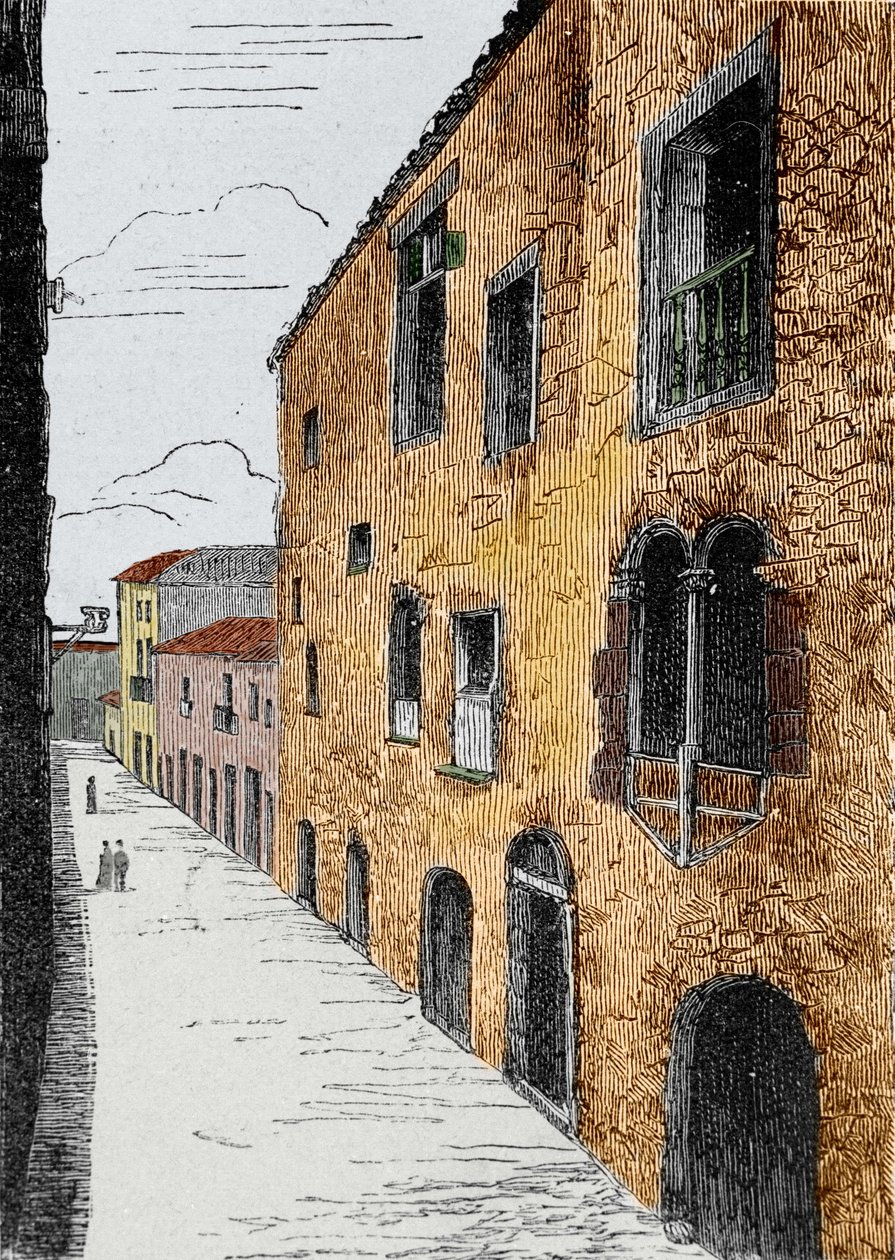 Insel Madeira (portugiesisches Archipel Madeira). Das Haus von Christoph Kolumbus (1451-1506) in Funchal von Unknown artist