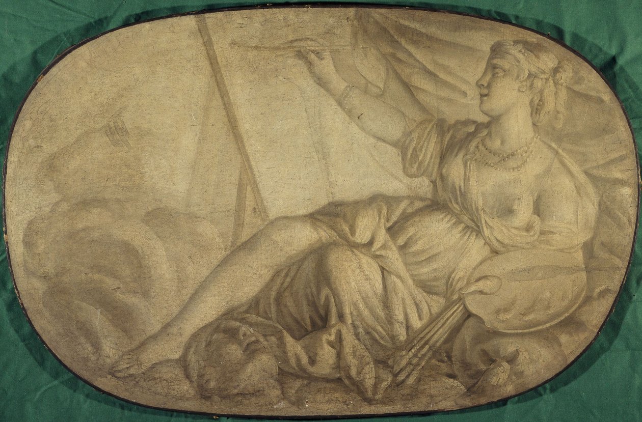 Die Malerei (Allegorie, dekorative Malerei für das Hôtel La Rivière dann Canillac) von Unknown artist