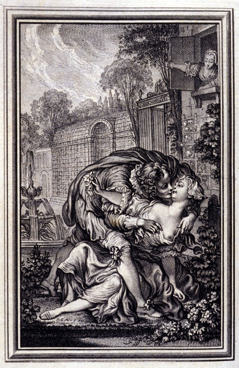 La servant justifiee (in Tales et nouvelles en vers von Jean La Fontaine, 1762) von Unknown artist