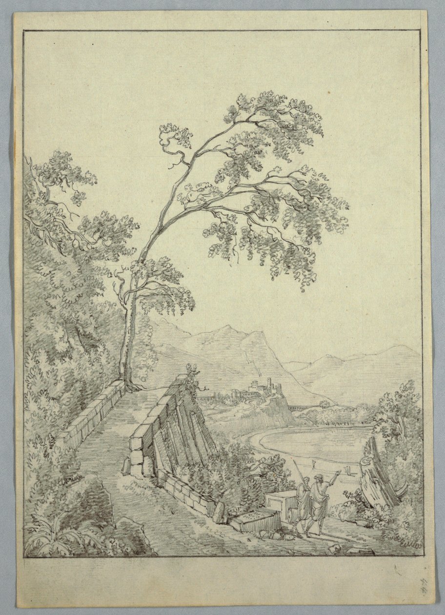 Landschaft mit klassischen Figuren von Unknown artist