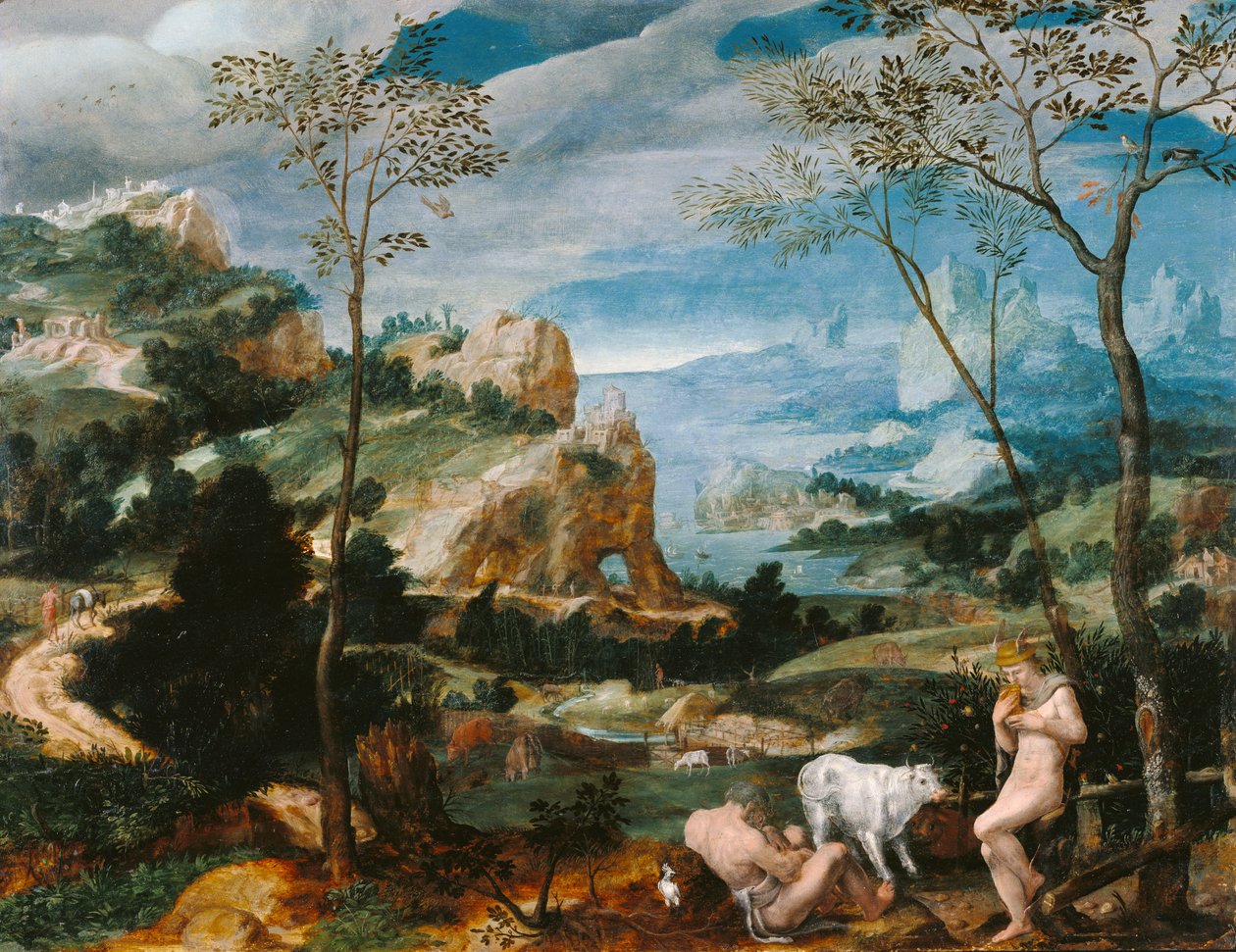 Landschaft mit Merkur und Argus von Unknown artist