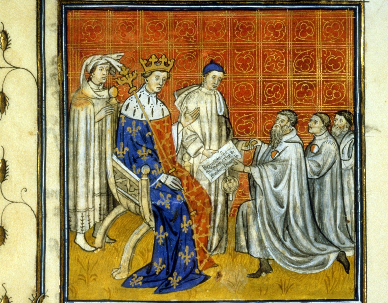 Ludwig X. (1289-1316) gewährt den Juden des Königreichs eine Charta - Rückkehrrecht der Juden nach Frankreich im Jahr 1315 nach der Vertreibung von 1308 durch Philipp den Schönen von Unknown artist