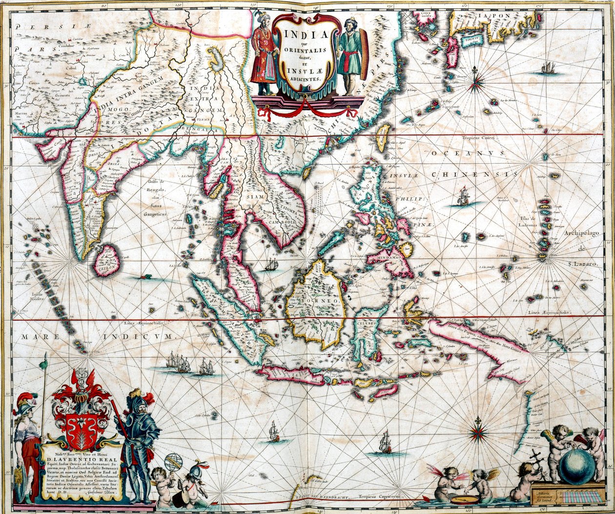Karte von Asien aus dem Blaeu-Atlas von Unknown artist