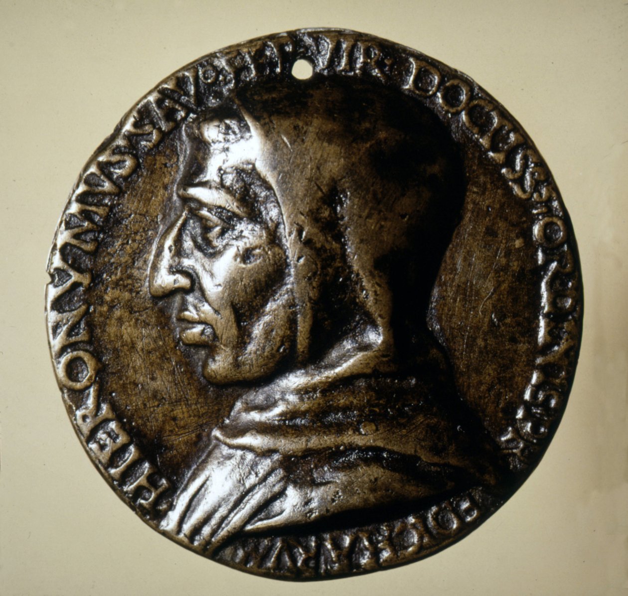 Medaille mit dem Abbild von Savonarola (Girolamo Savonarola) - 16. Jahrhundert von Unknown artist