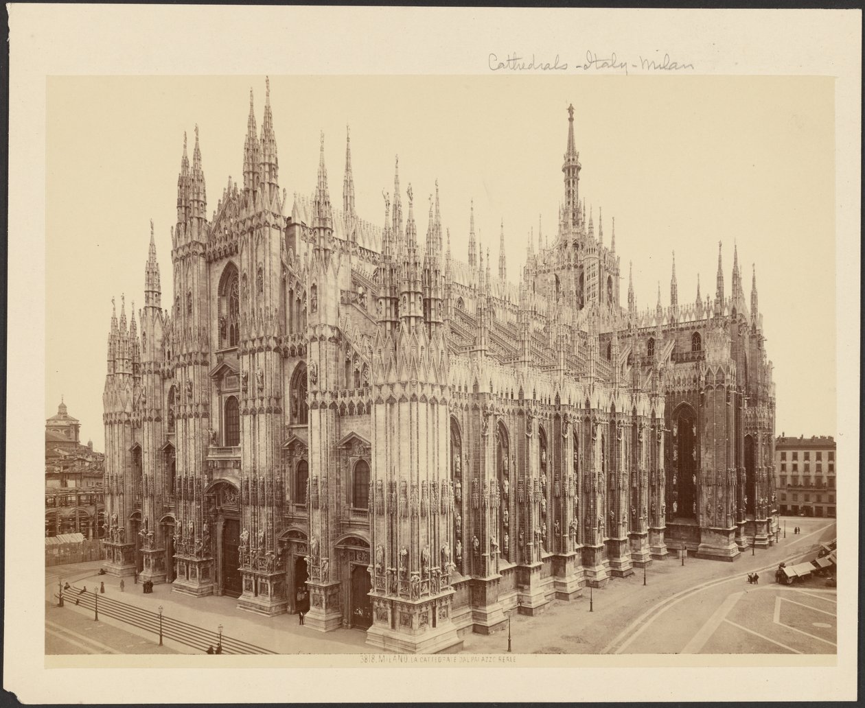 Mailand, Der Dom vom Königspalast von Unknown artist