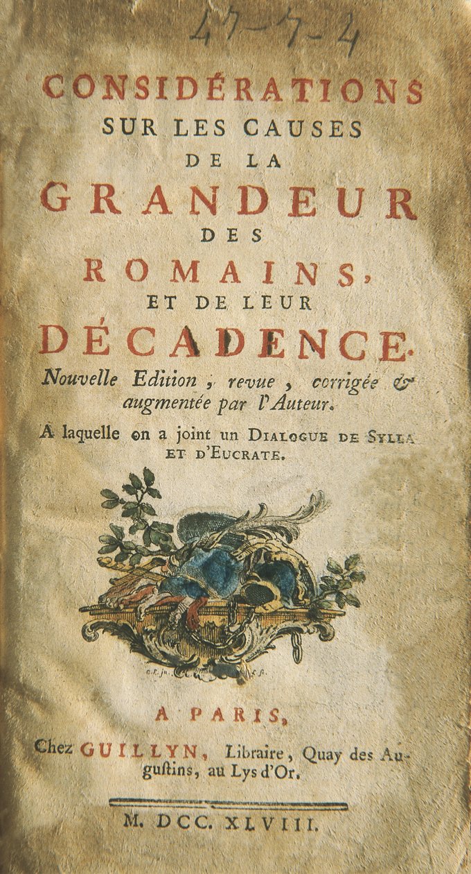Montesquieu, Charles-Louis de Secondat, Baron de la Brède von Unknown artist