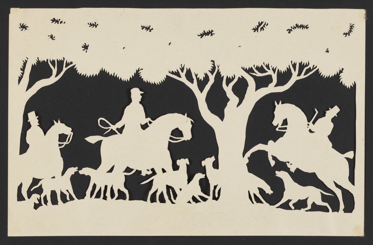 Berittene Fuchsjagd mit ihren Hunden von Unknown artist