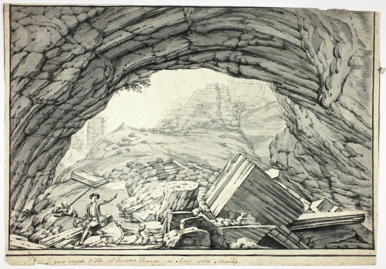 Natürliche Brücke von Velo in den Veroneser Hügeln, nahe Altissimo von Unknown artist